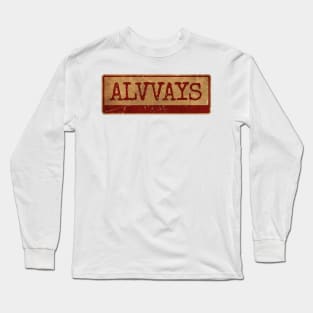 Alvvays - siple text gold  retro, vintage Long Sleeve T-Shirt